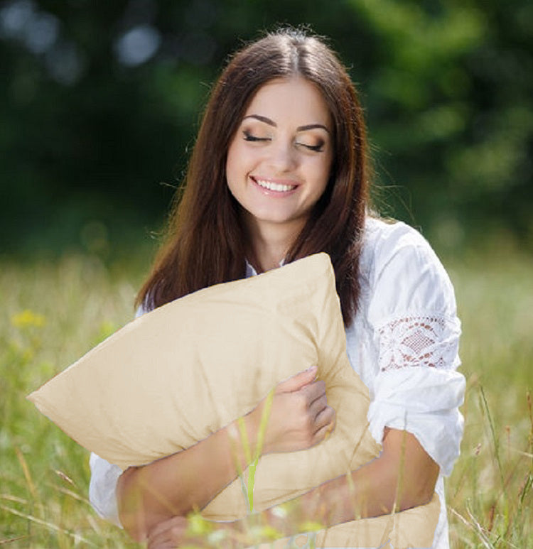 Organic Eco-Friendly Hypoallergenic Adjustable Loft Standard Pillow from A Little Pillow Company. Made in USA. Machine-Washable