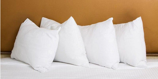 Organic Adjustable Loft Pillows from A Little Pillow Company with USDA Certfied 100% Organic Texas Grown Cotton Cover and Certified-Safe Flex-Fill made from 100% recycled single-use plastic bottles. Machine-Washable. Made in the USA