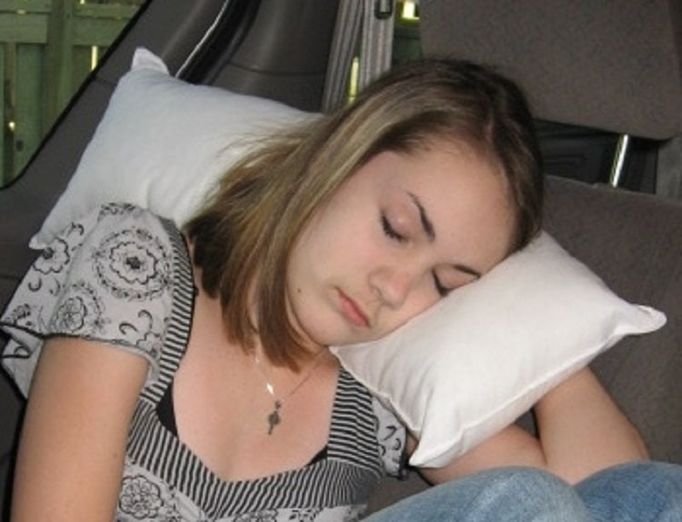 Organic Travel Neck Lumbar Support Pillow, with zippered Adjustable Loft Feature, Sustainably Made in Virginia since 2007, Hypoallergenic, Machine-Washable, Eco-Friendly, 10x24, by A Little Pillow Company