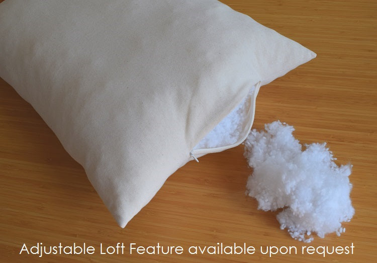 Baby's First Pillow, Sustainably Made in Virginia since 2007, Hypoallergenic, Machine-Washable, Eco-Friendly, Low Loft, 10x16, by A Little Pillow Company