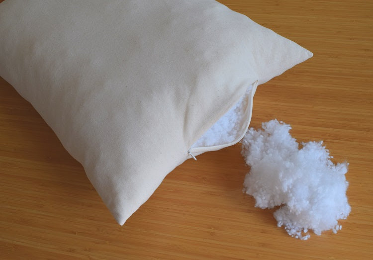 Organic Eco-Friendly Hypoallergenic Adjustable Loft Pillows from A Little Pillow Company. Made in USA. Machine-Washable